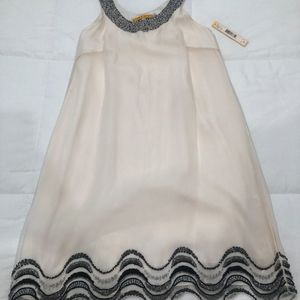 Chic modern white cocktail dress